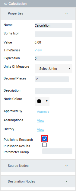 Calculation Nodes - Properties