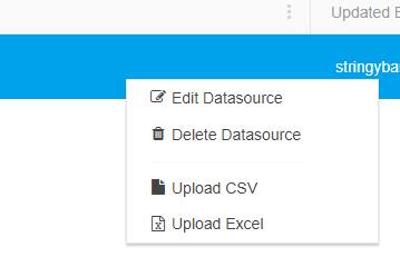 Editing Datasources
