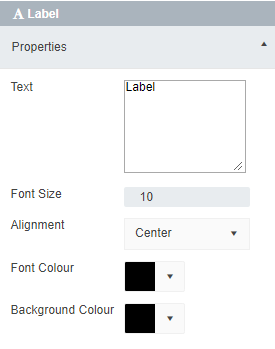 Label Node Properties