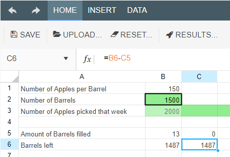 Creating a Spreadsheet