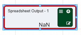 Spreadsheet output node