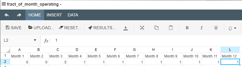 Excel sheet